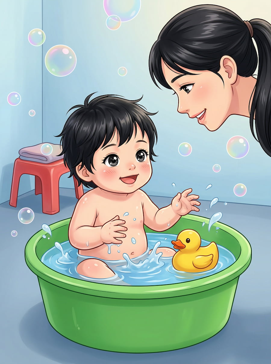 Bé Đi Tắm Nào