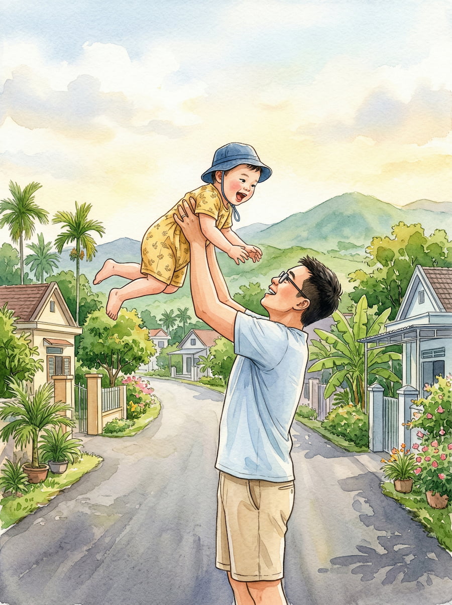 Trên Vai Bố