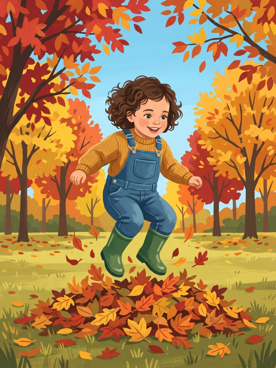 Leaf Pile Fun