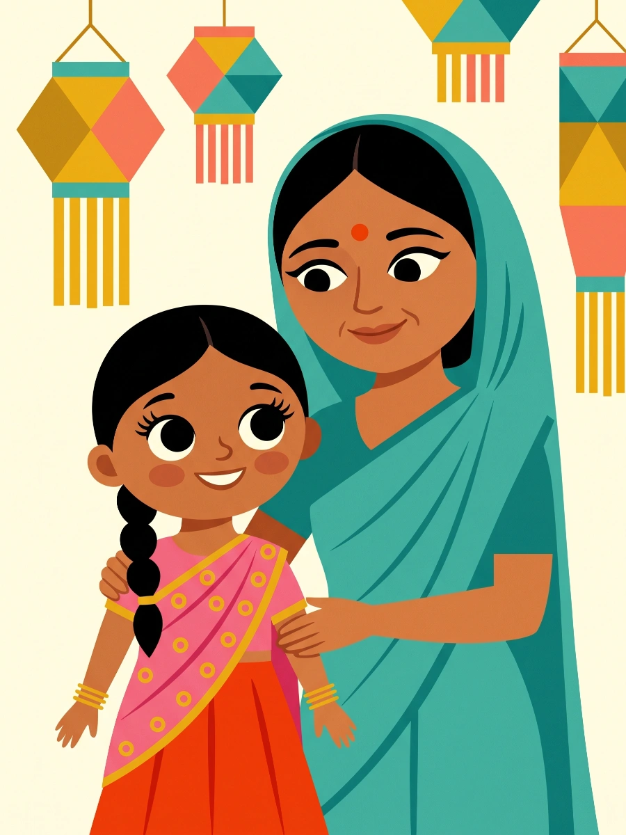 Maya’s Colorful Sari