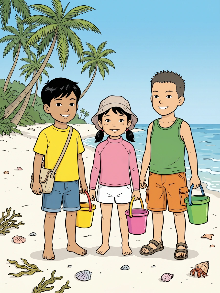 The Team That Cleaned the Beach
